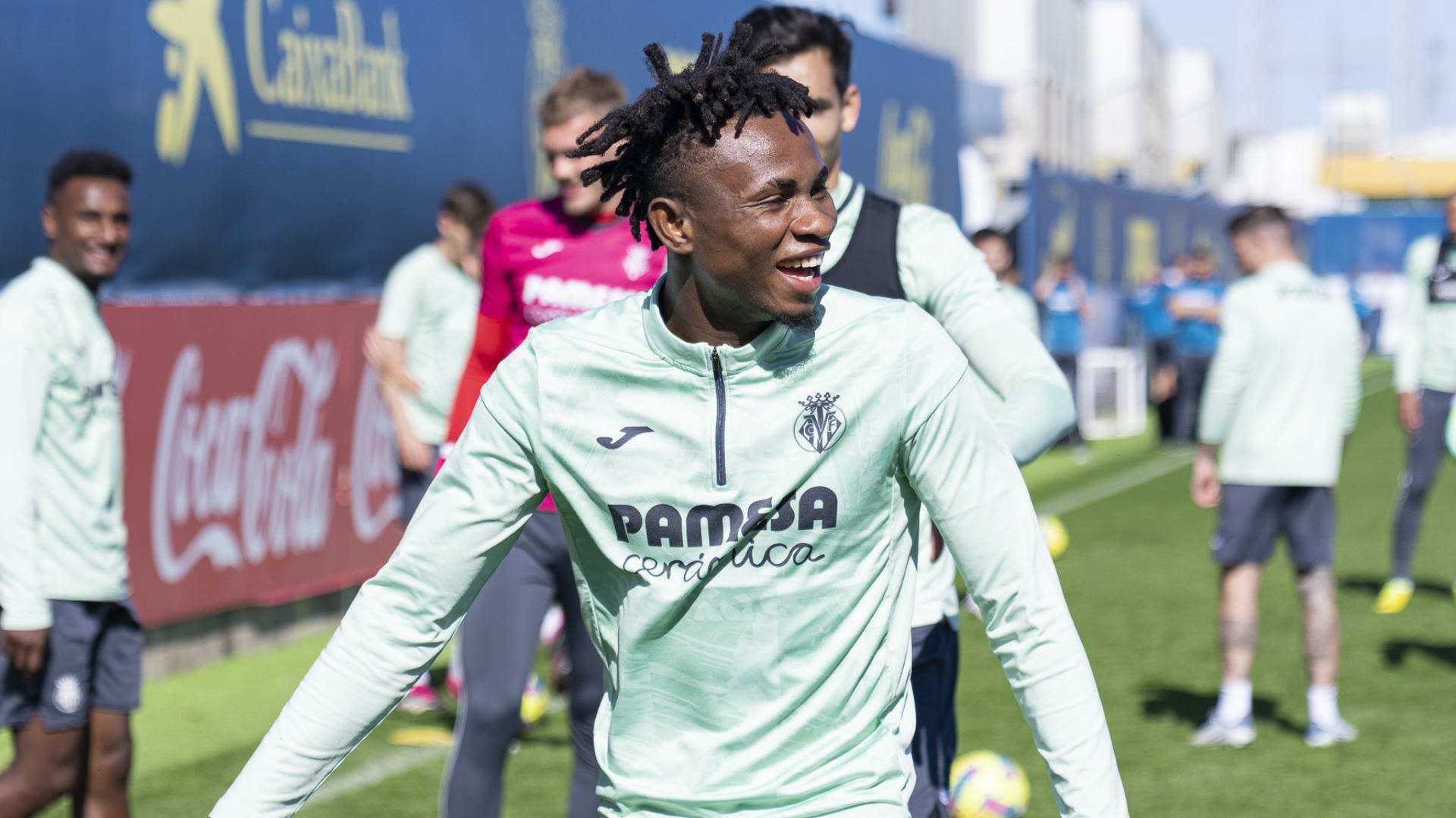 Ilusión y sonrisas antes del partido ante el Real Valladolid