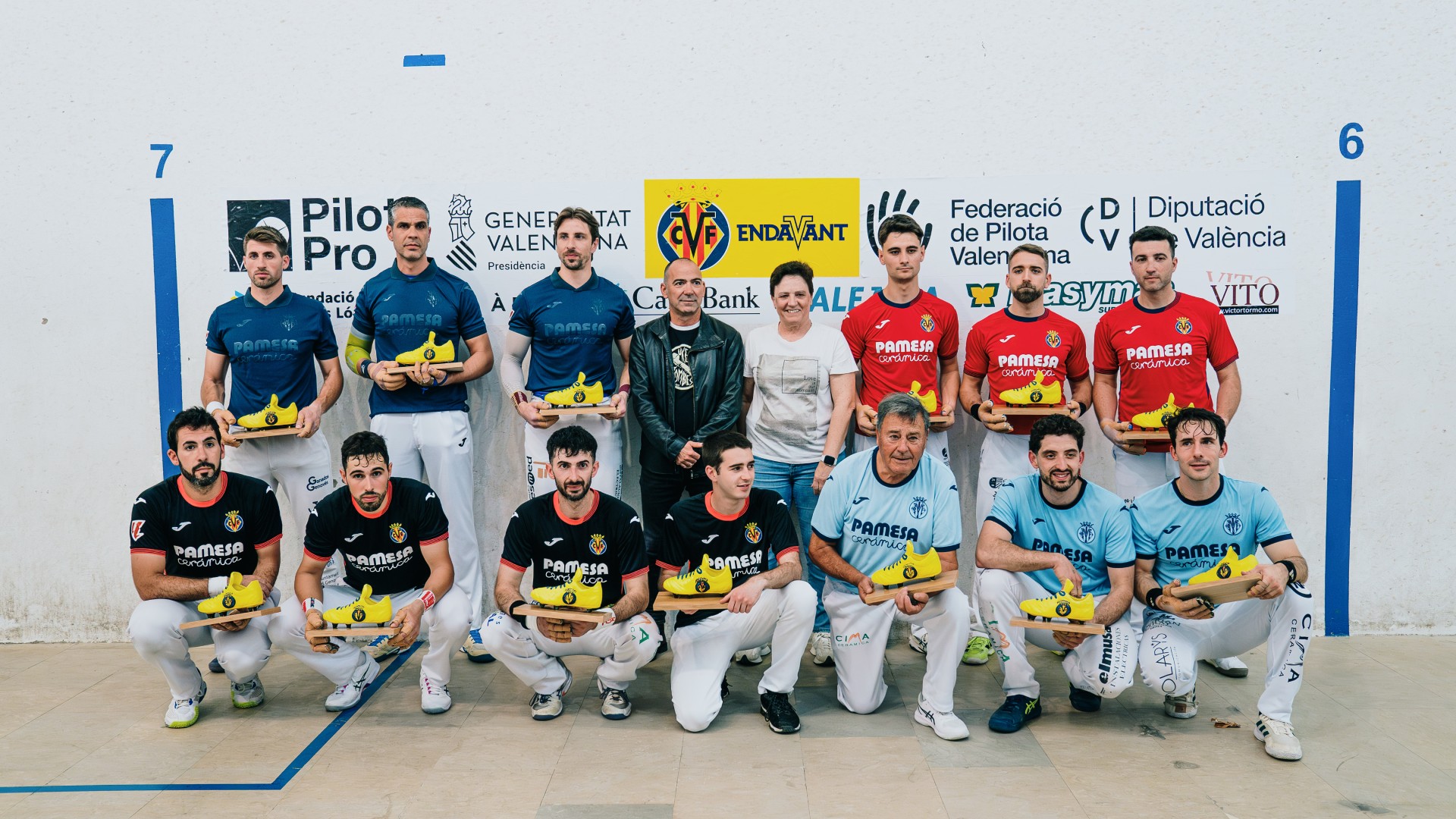 Puchol II, Javi i Carlos es coronen campions del X Trofeu Villarreal CF de Pilota Valenciana