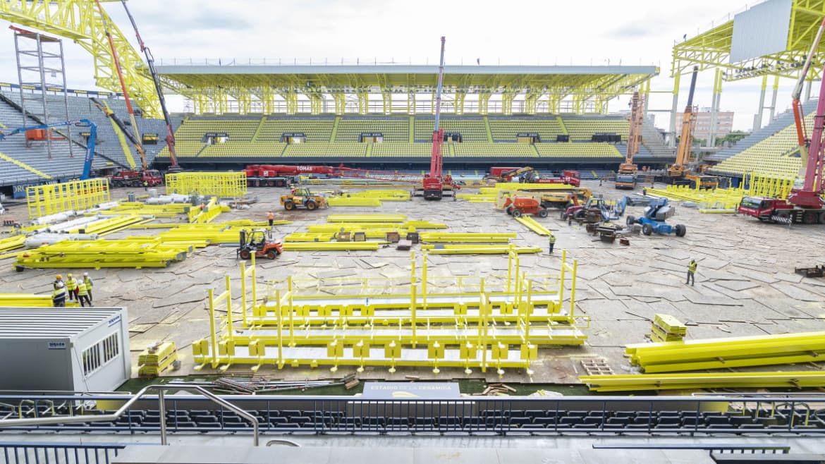 Nuevos avances en la reforma del Estadio de la Cerámica