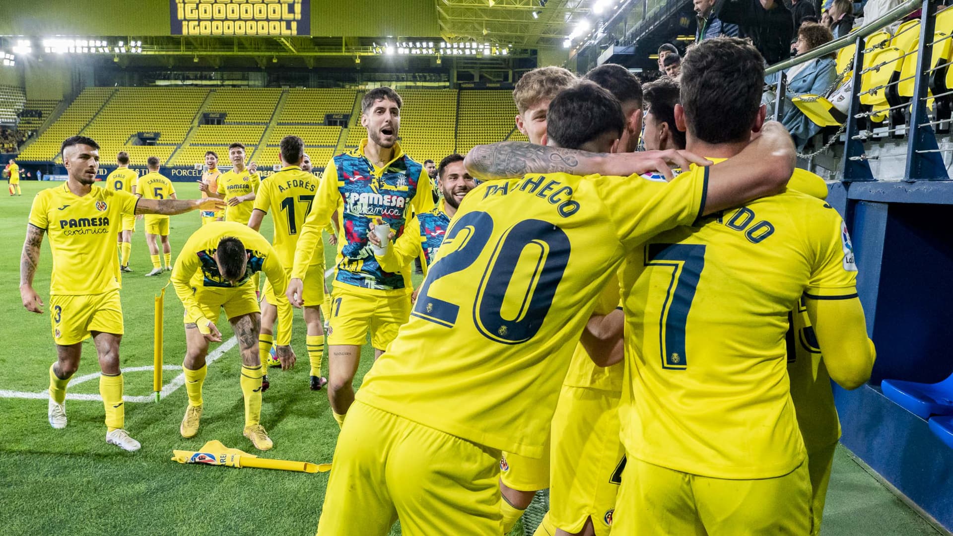 Joy after a crazy end to the match (5-2)