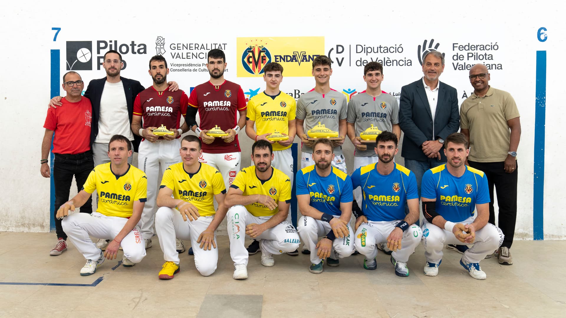 Campeones del VIII Trofeu Villarreal CF de pilota valenciana