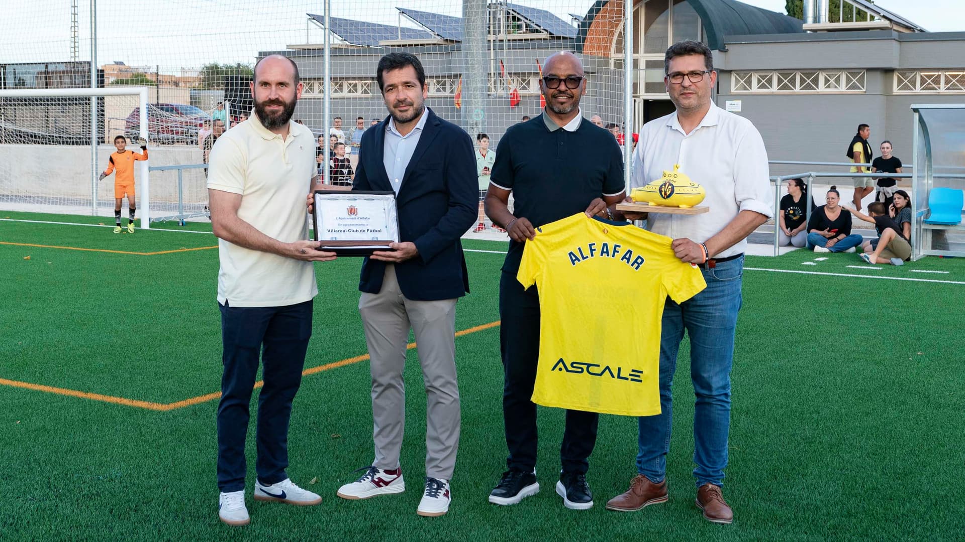 El Villarreal CF inaugura la reforma del Camp Municipal d’Alfafar