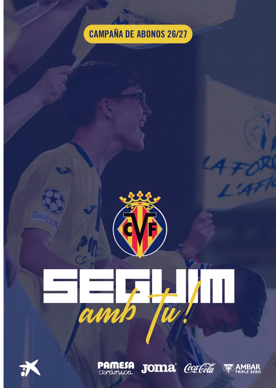 Campaña de abonos Villarreal CF — díptico 1