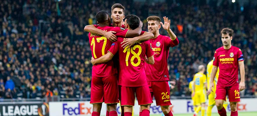 ASTANA ARENA ASTANA FC VILLARREAL BAKAMBU SANSONE RODRIGO RAMIRO TRIGUEROS
