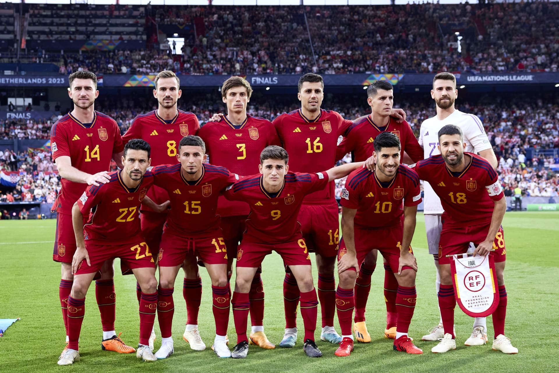 SELECCION DE ESPAÑA 23 NATIONS LEAGUE 23 SELECCION DE CROACIA 23