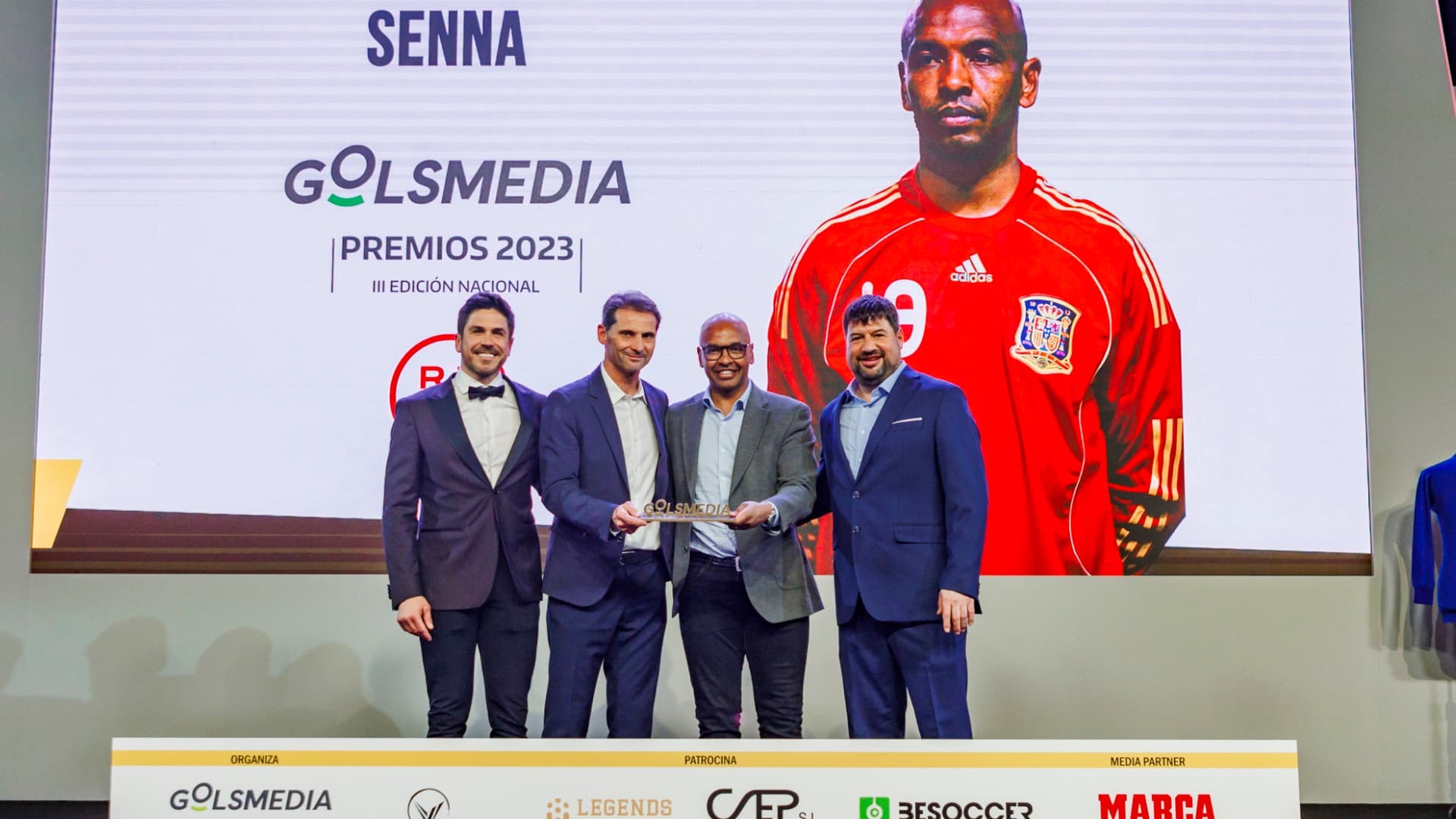 Marcos Senna y Cifu, premios Golsmedia 2023