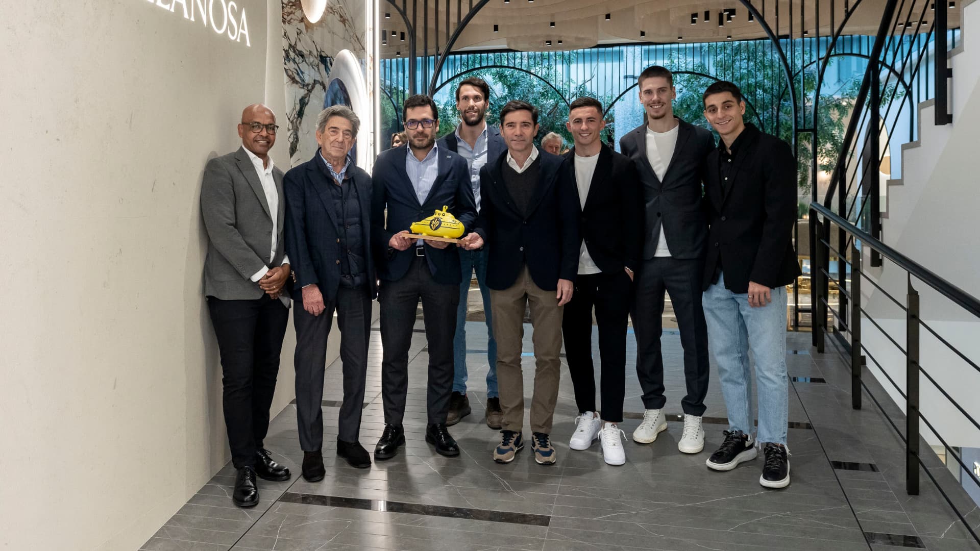 <strong>El Villarreal visita Porcelanosa</strong>