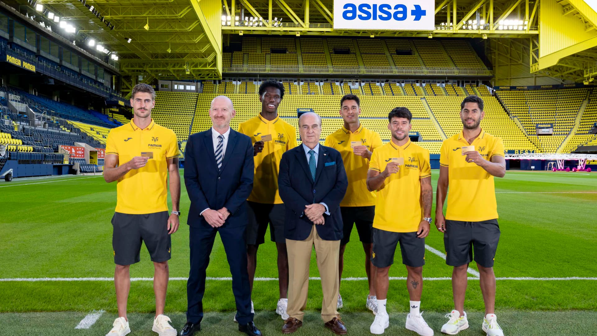 Los nuevos jugadores del Villarreal fichan por ASISA