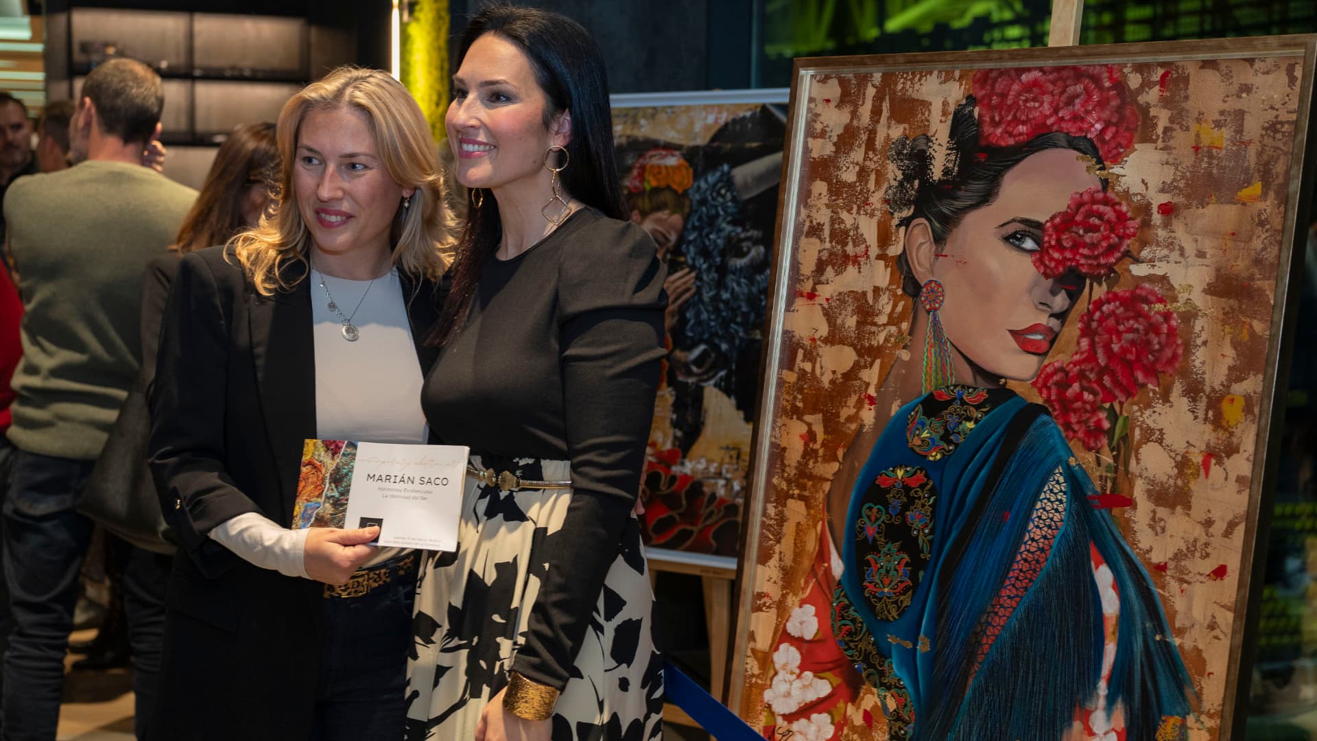 El Club 1923 acoge la brillante exposición artística de Marián Saco