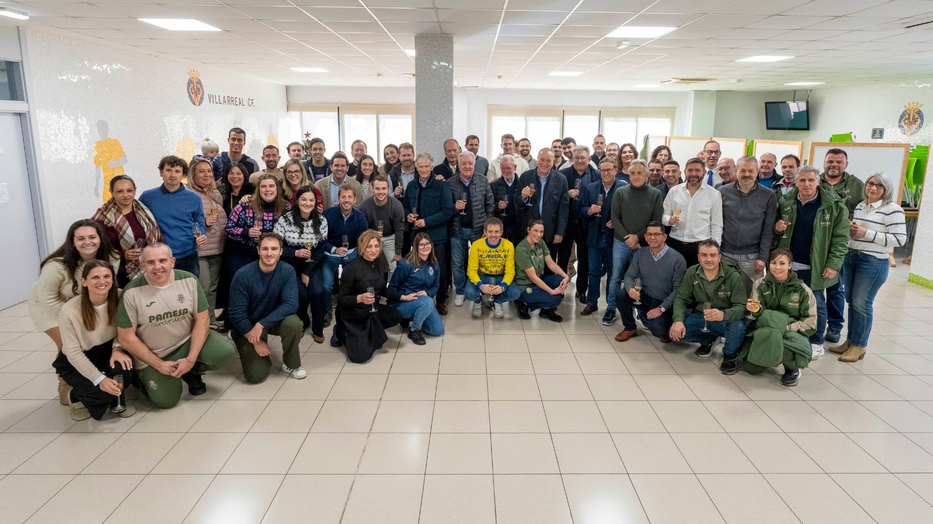 El Villarreal CF brinda por Navidad